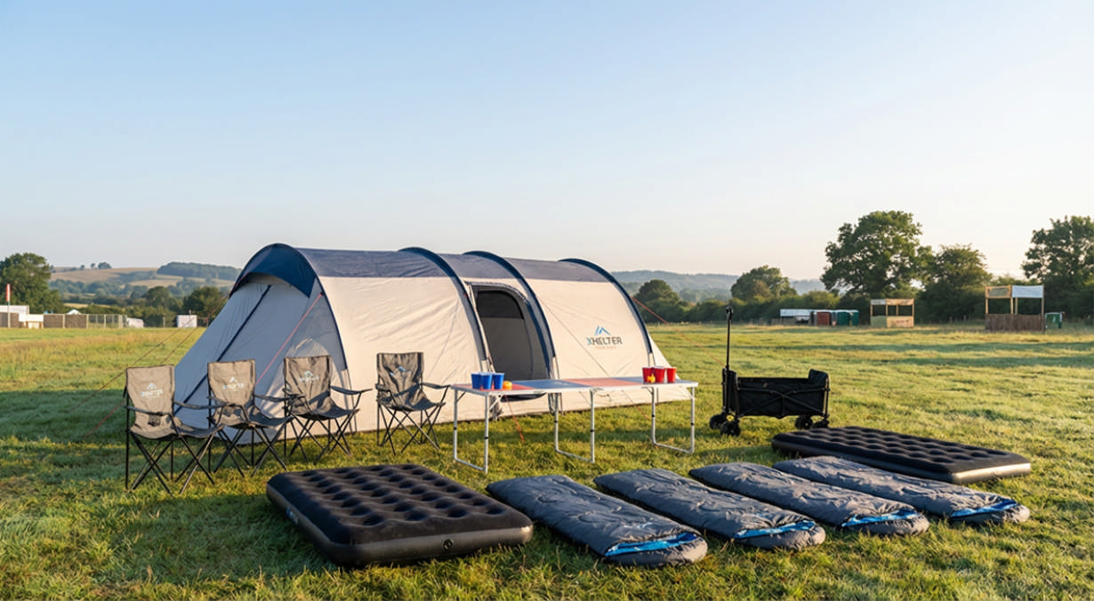 Xhelter Pack festival 4–6 pers. – All Inclusive