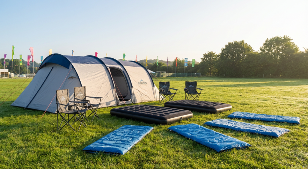 Festivalpakke 4–6 pers. – Crew 600 telt
